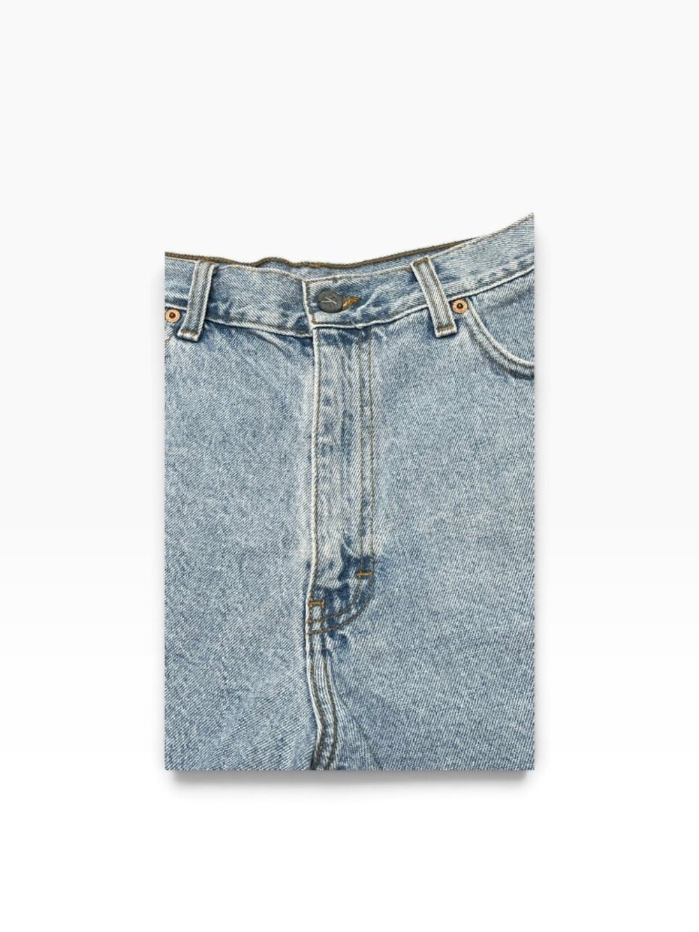 Vintage 90s Cutoff Denim Shorts Calvin Klein sz 13 Made in USA - Picture 8 of 11